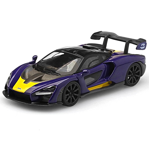 [TSM] MINI GT 1/64 McLaren Senna Purple/Yellow LHD (MGT00127-L) [68520]